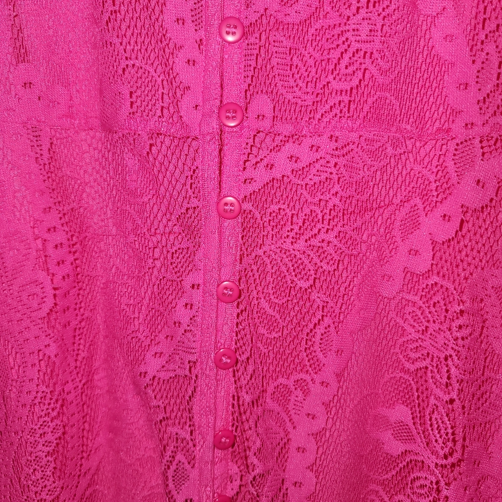 Lace Pink Dress - Picture 3 of 6